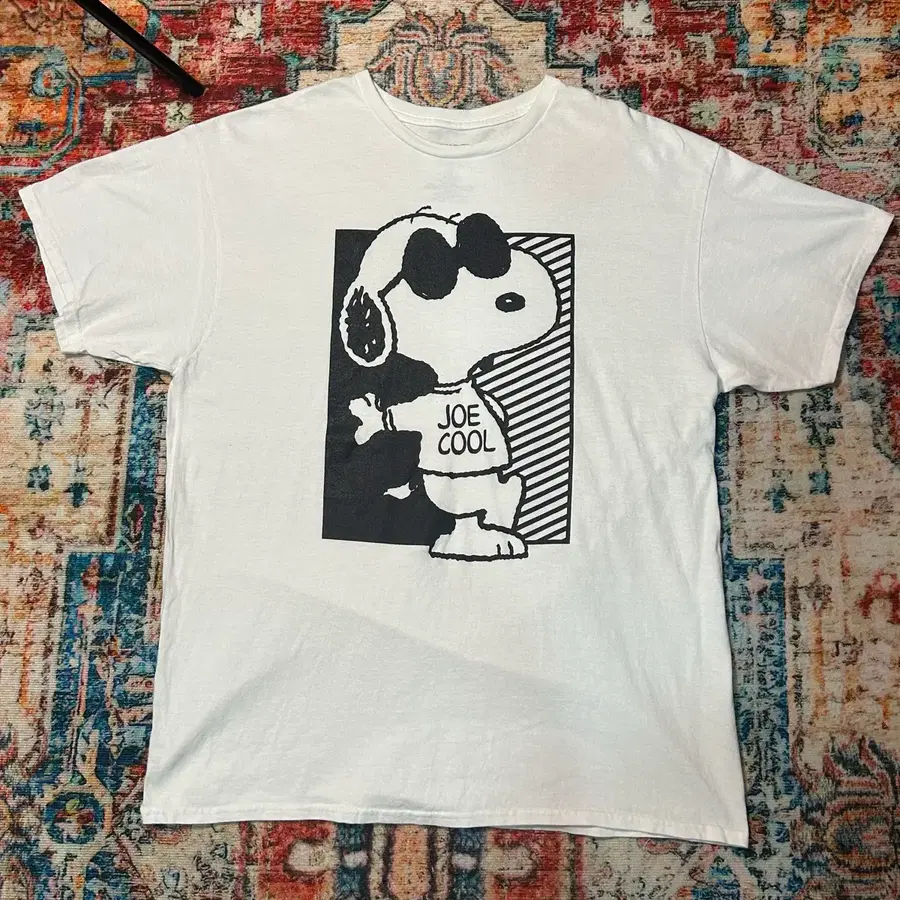 [2XL] 빈티지 스누피 joe cool 카툰 반팔