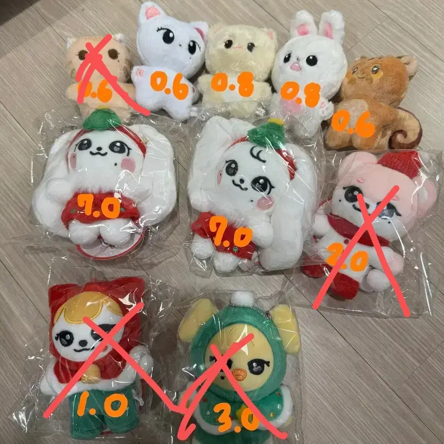 아이브 인형 판매(크리스마스 미니브 안땅콩 냥즈 폴람이 호잇이 버니녕)