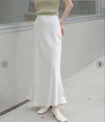 [ Reurie' ] original bias satin long skirt
