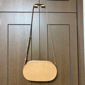 츠치야 가방 블랙 누메 오벌 숄더 오크