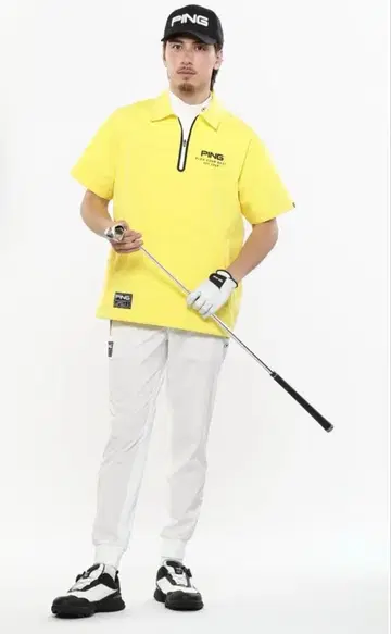 [새상품] PING APPAREL 료후 전방향 스트레치 타프타 조거 팬츠