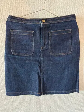 A.P.C. 데님 타이트 스커트 인디고 36