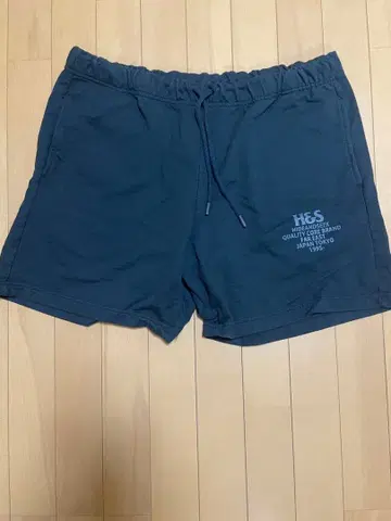 HIDEANDSEEK H&S 로고 숏팬츠 블랙