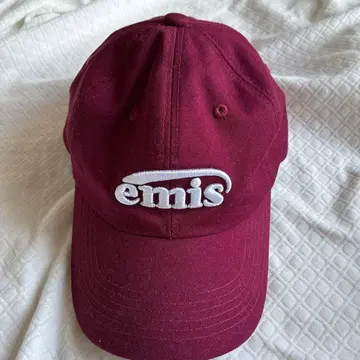 emis 야구 모자 보르도 빨간색