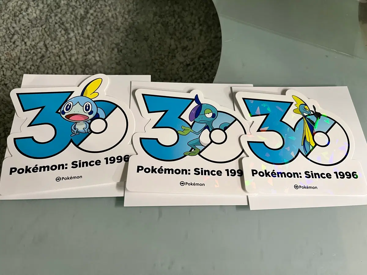 포켓몬 30주년 스티커 울머기+누겔레온+인텔리레온