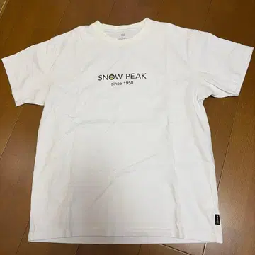 SNOW PEAK 화이트 T셔츠