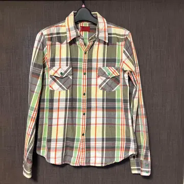 Levi's Red Tab 체크 무늬 긴팔 셔츠 L 사이즈
