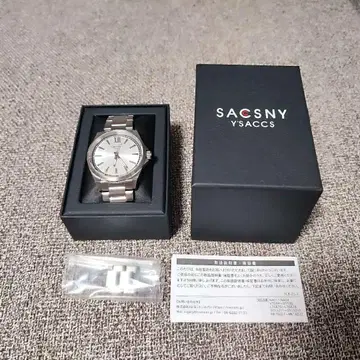 [ 새상품급 완동품 ] SACSNY Y'SACCS 남성용 손목시계 상자 설명서 시계 부품 포함