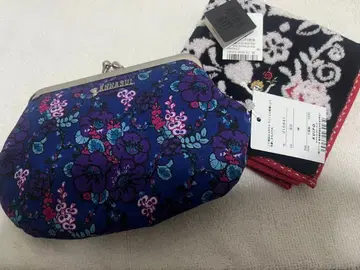 [택 포함 미사용품] ANNA SUI 가마구치 파우치 손수건