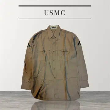50s USMC 트로피컬 개리슨 셔츠 미군 실물 한국 전쟁 시기