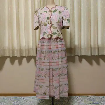 레트로 꽃무늬 셋업