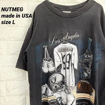 90s 레이더스 NUTMEG USA제 NFL 빈티지 싱글 스티치