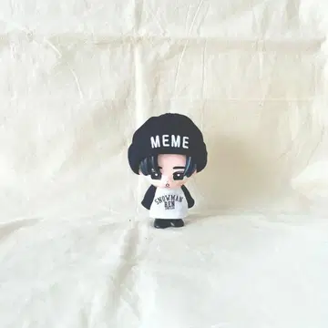 스노우 칠 소프트 비닐 의류 멘카라 래글런 티 세트 블랙 MEME