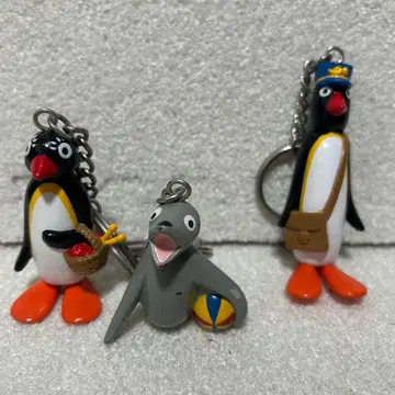 빈티지 1994년 당시 물건 핑구 PINGU 키링 피규어 3개