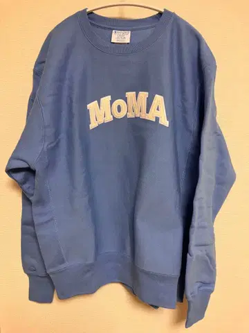 Champion MoMA 리버스 위브 맨투맨 블루 L 후지와라 히로시