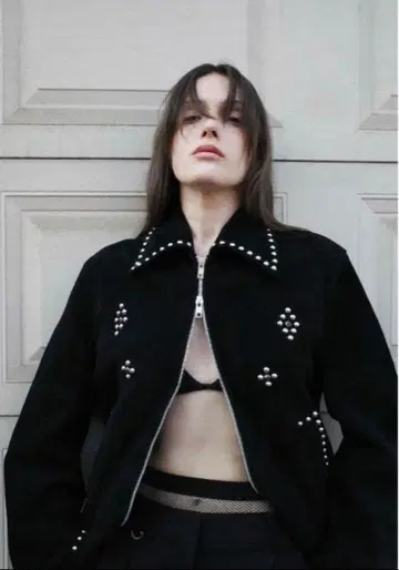 CLANE SUEDE STUDS BLOUSON