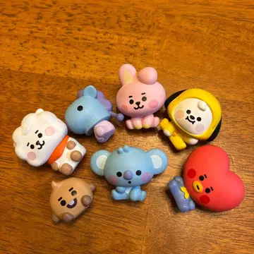 [ 공식 ] BT21 모니터 피규어 7개 세트 컴플리트