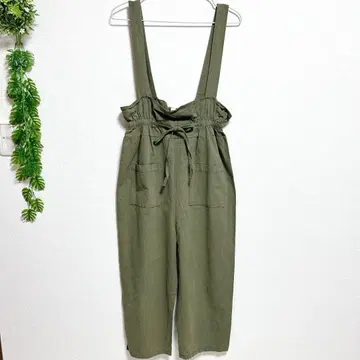 YY.A M 살로펫 오버롤 팬츠 카키 면 100%