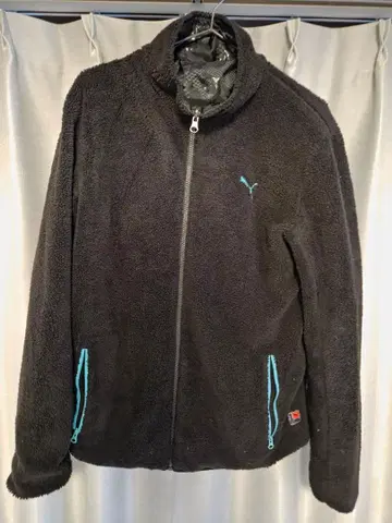PUMA 리버서블 보아 자켓 플리스 블랙 남성용