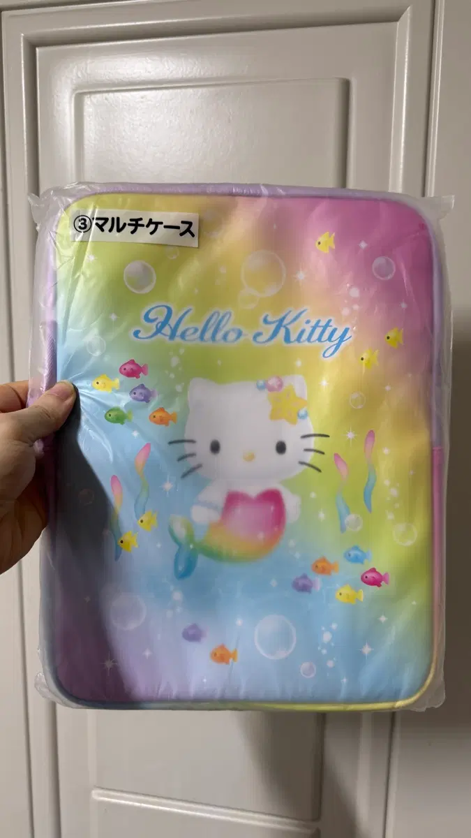 키티 머메이드 쿠지 3등상 노트북 파우치