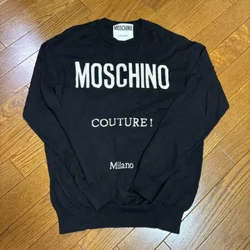 MOSCHINO COUTURE! 로고 니트 블랙
