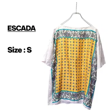 ESCADA(에스카다) 반팔 T셔츠 실크 혼방 여성용 S