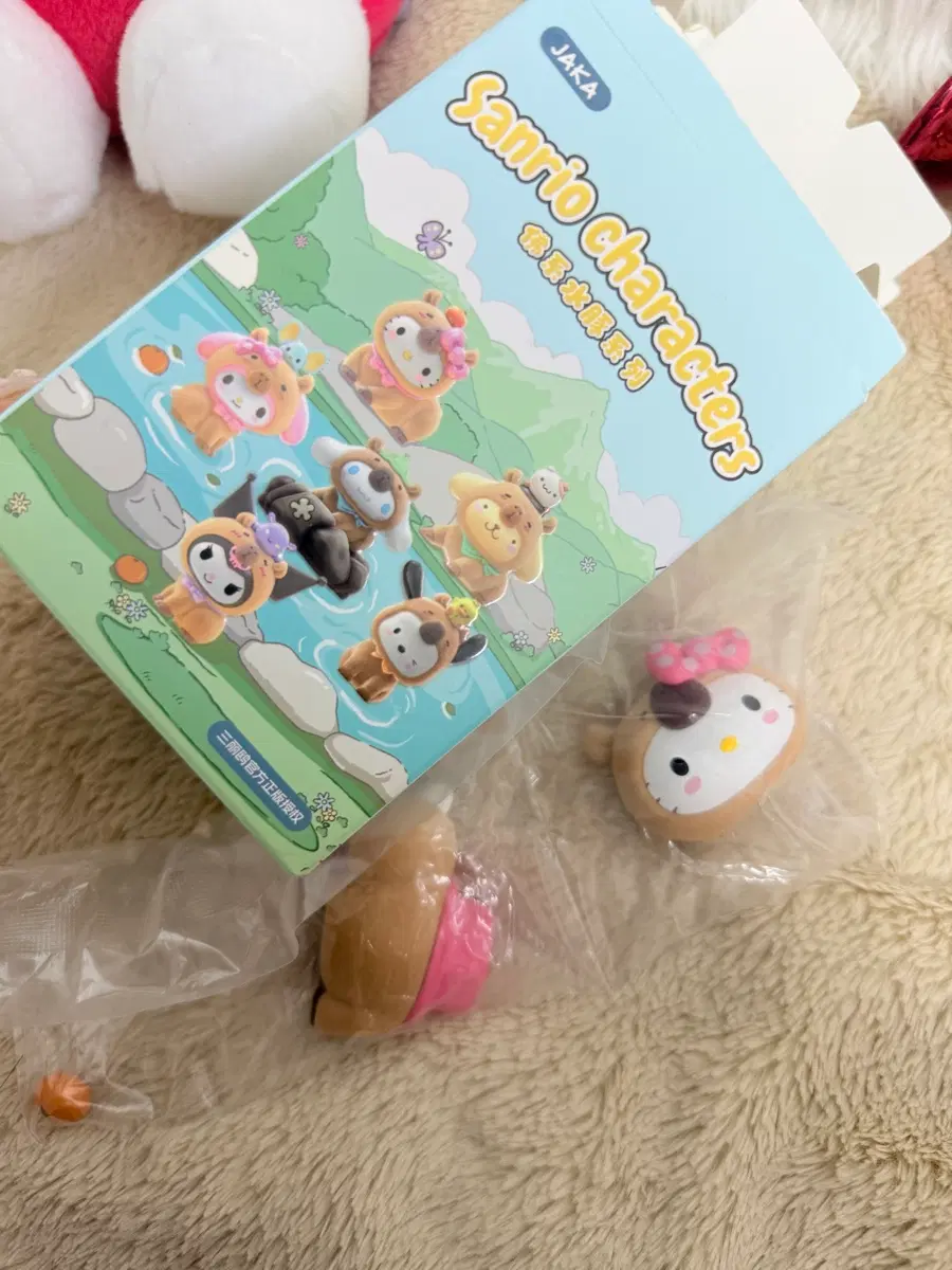 정품 산리오 카피바라 키티 랜덤 피규어