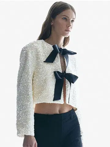 H&M 스팽글 자켓