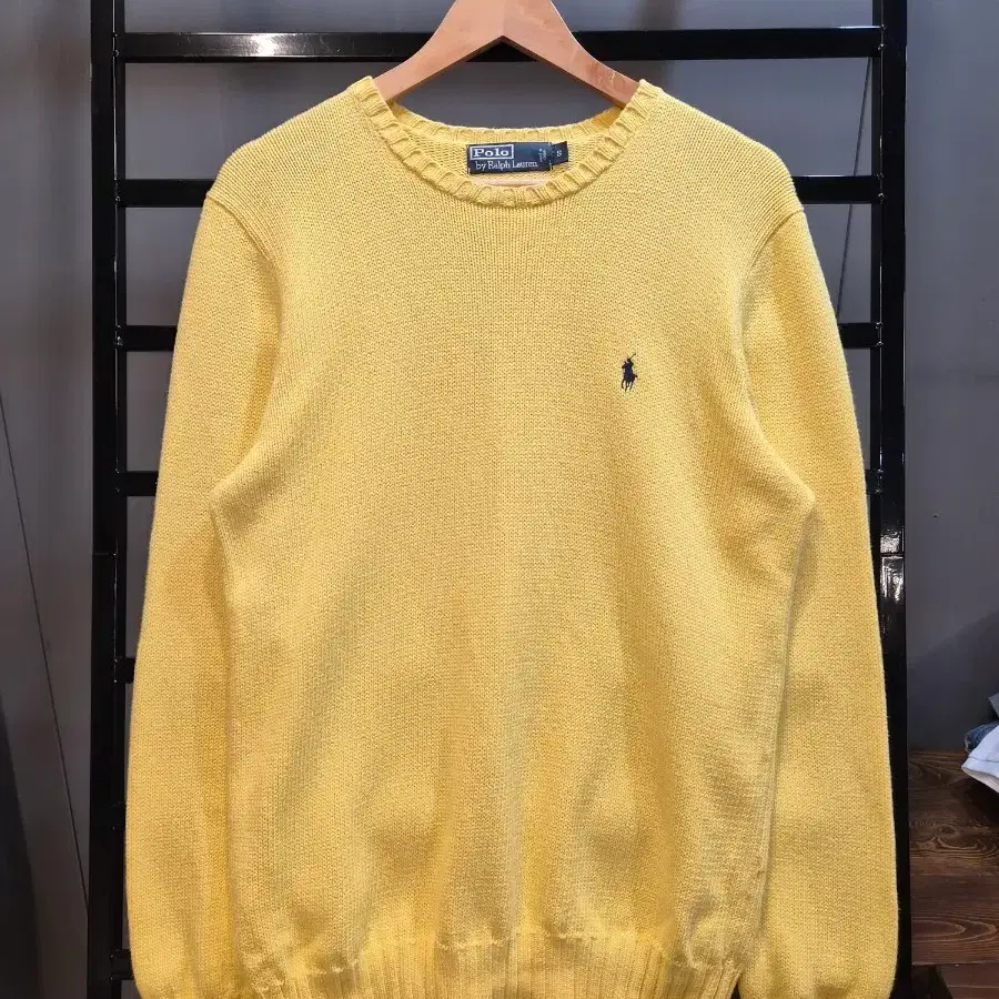 [S] 폴로 바이 랄프로렌 POLO BY RALPH LAUREN 니트 스웨터 옐로우 4.5