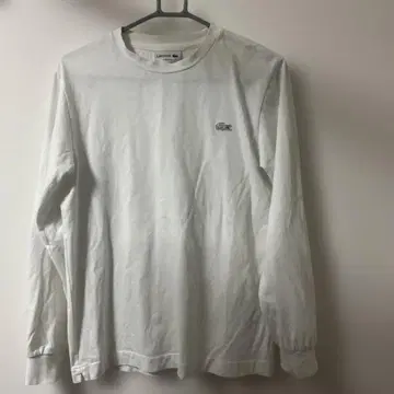 LACOSTE 라코스테 긴팔 티셔츠 화이트