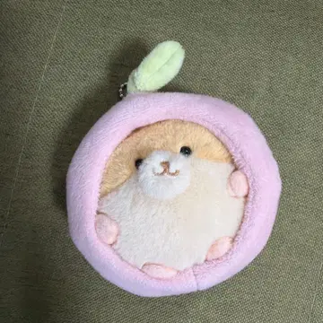 산레몬 포코와 사과 키체인 햄스터 사과 집 키링