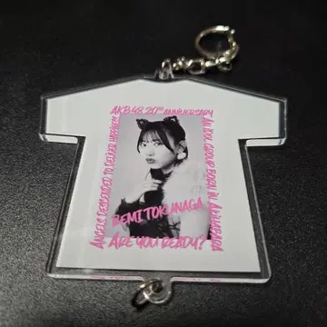 AKB48 토쿠나가 레이미 니타 카츠라 콜라보 티셔츠형 키링 대 의상전 굿즈