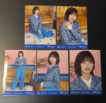 노기자카46 브로마이드 5종 컴프 나카니시 아루노 14주년 기념 기념일