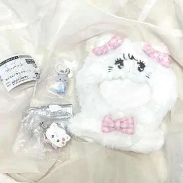 mikko 무스 메지루시 액세서리 봉제 인형 판초 앞머리 클립 세트