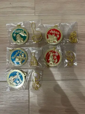 제일복권 포켓몬 J상 30주년 기념 메탈 참 5종