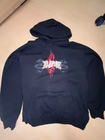 XLARGE 후드티 블랙 M