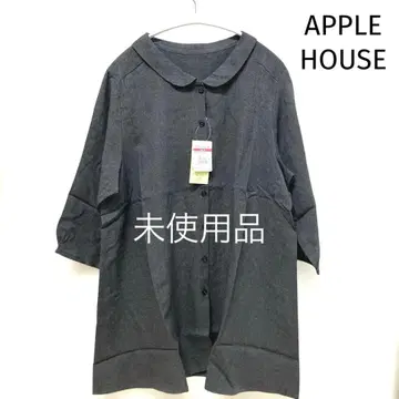 새상품 미사용 APPLE HOUSE 블라우스 튜닉 차콜 그레이