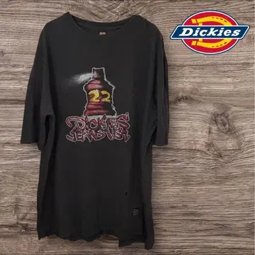 Dickies 그래픽 프린트 T셔츠 블랙
