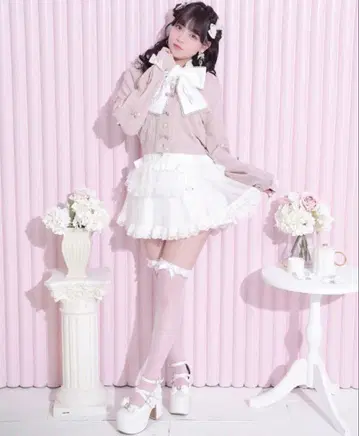 NOEMIE 노에미 메니 리본 하트 케이블 서머 가디건