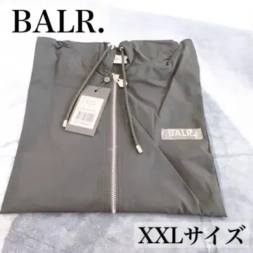 BALR. 보라 남성용 후드티 로고 트레이닝 저지 블랙 XXL