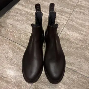 첼시 레인부츠 다크 브라운 약 25cm