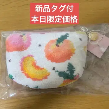 [ 오늘 한정 가격 ] [ 택 포함 ] FEILER 페이러 피치 도트 복숭아 파우치