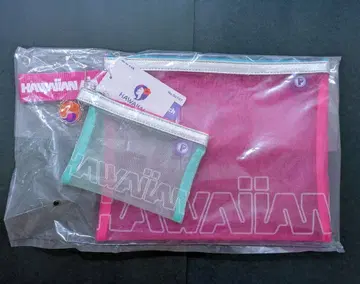 미개봉 PLAZABASICS Hawaiian Airlines 파우치 2세트