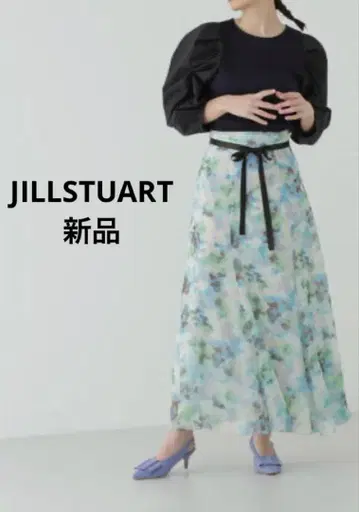 반값 이하 새상품 JILLSTUART 꽃무늬 롱 스커트 질스튜어트