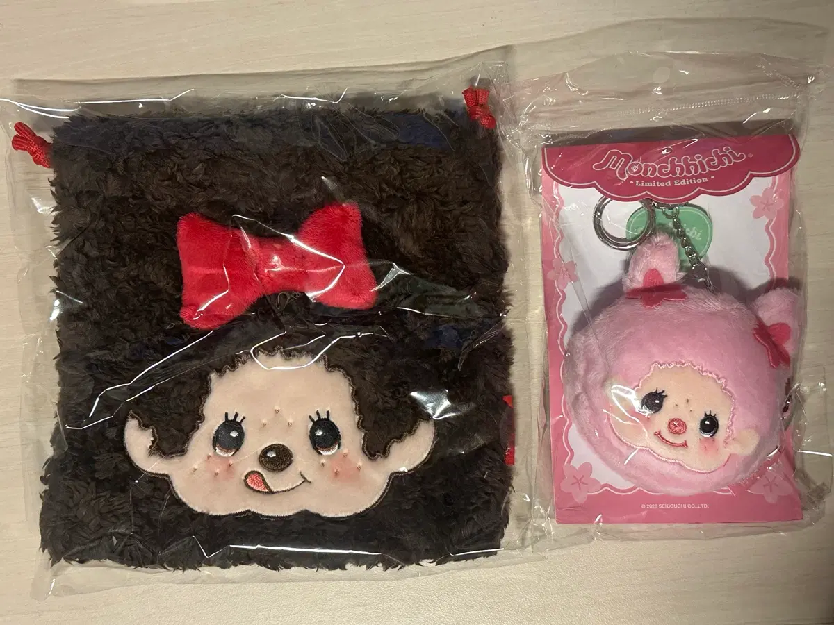 몬치치 파우치, 벚꽃 몬치치 얼굴 파우치 키링 세트