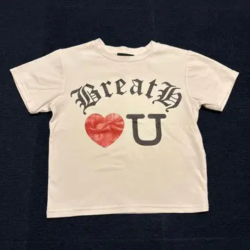 BREATH 그래픽 T셔츠 Great U 화이트 S