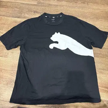 PUMA 빅 로고 T셔츠 블랙 M