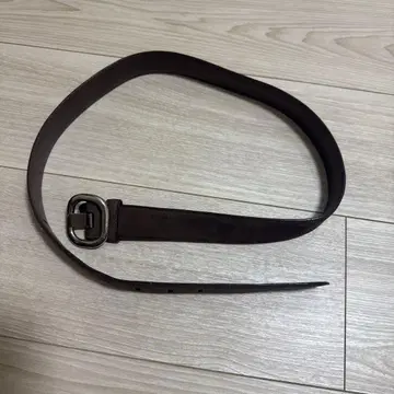 시시쿠이 브라운 스웨이드 벨트