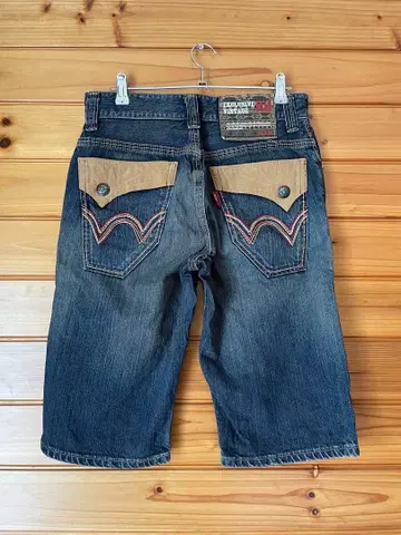 EDWIN EXCLUSIVE VINTAGE 웨스턴 데님 하프 팬츠