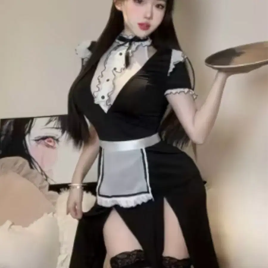 메이드복 코스튬 드레스